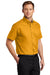 Port Authority S508/TLS508 Mens Easy Care Wrinkle Resistant Short Sleeve Button Down Shirt w/ Pocket Athletic Gold Model 3q