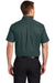 Port Authority S508/TLS508 Mens Easy Care Wrinkle Resistant Short Sleeve Button Down Shirt w/ Pocket Dark Green Model Back