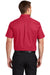 Port Authority S508/TLS508 Mens Easy Care Wrinkle Resistant Short Sleeve Button Down Shirt w/ Pocket Red Model Back