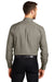 Port Authority S600T/TLS600T Mens Long Sleeve Button Down Shirt w/ Pocket Khaki Model Back