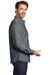 Port Authority S651 Mens SuperPro Wrinkle Resistant Long Sleeve Button Down Shirt w/ Pocket Black Model Side