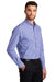 Port Authority S654 Mens Easy Care Wrinkle Resistant Long Sleeve Button Down Shirt w/ Pocket Blue/Purple Model 3q