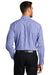 Port Authority S654 Mens Easy Care Wrinkle Resistant Long Sleeve Button Down Shirt w/ Pocket Blue/Purple Model Back