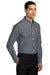 Port Authority S658/TS658 Mens SuperPro Oxford Wrinkle Resistant Long Sleeve Button Down Shirt w/ Pocket Black Model 3q