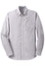 Port Authority S658/TS658 Mens SuperPro Oxford Wrinkle Resistant Long Sleeve Button Down Shirt w/ Pocket Gusty Grey Flat Front