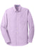 Port Authority S658/TS658 Mens SuperPro Oxford Wrinkle Resistant Long Sleeve Button Down Shirt w/ Pocket Soft Purple Flat Front