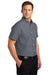 Port Authority S659 Mens SuperPro Oxford Wrinkle Resistant Short Sleeve Button Down Shirt w/ Pocket Black Model 3q