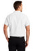 Port Authority S659 Mens SuperPro Oxford Wrinkle Resistant Short Sleeve Button Down Shirt w/ Pocket White Model Back