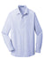 Port Authority S661 Mens SuperPro Oxford Wrinkle Resistant Long Sleeve Button Down Shirt Oxford Blue Flat Front