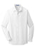 Port Authority S661 Mens SuperPro Oxford Wrinkle Resistant Long Sleeve Button Down Shirt White Flat Front