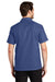 Port Authority S662 Mens Wrinkle Resistant Short Sleeve Button Down Camp Shirt w/ Pocket Royal Blue Model Back