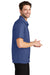 Port Authority S662 Mens Wrinkle Resistant Short Sleeve Button Down Camp Shirt w/ Pocket Royal Blue Model Side