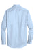 Port Authority S663/TS663 Mens SuperPro Wrinkle Resistant Long Sleeve Button Down Shirt w/ Pocket Cloud Blue Flat Back