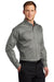 Port Authority S663/TS663 Mens SuperPro Wrinkle Resistant Long Sleeve Button Down Shirt w/ Pocket Monument Grey Model 3q