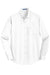 Port Authority S663/TS663 Mens SuperPro Wrinkle Resistant Long Sleeve Button Down Shirt w/ Pocket White Flat Front