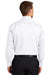 Port Authority S663/TS663 Mens SuperPro Wrinkle Resistant Long Sleeve Button Down Shirt w/ Pocket White Model Back