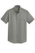 Port Authority S664 Mens SuperPro Wrinkle Resistant Short Sleeve Button Down Shirt w/ Pocket Monument Grey Flat Front