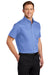 Port Authority S664 Mens SuperPro Wrinkle Resistant Short Sleeve Button Down Shirt w/ Pocket Ultramarine Blue Model 3q