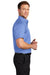 Port Authority S664 Mens SuperPro Wrinkle Resistant Short Sleeve Button Down Shirt w/ Pocket Ultramarine Blue Model Side