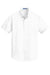 Port Authority S664 Mens SuperPro Wrinkle Resistant Short Sleeve Button Down Shirt w/ Pocket White Flat Front