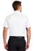 Port Authority S664 Mens SuperPro Wrinkle Resistant Short Sleeve Button Down Shirt w/ Pocket White Model Back