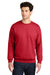 Gildan SF000 Mens Softstyle Crewneck Sweatshirt Red Model Front