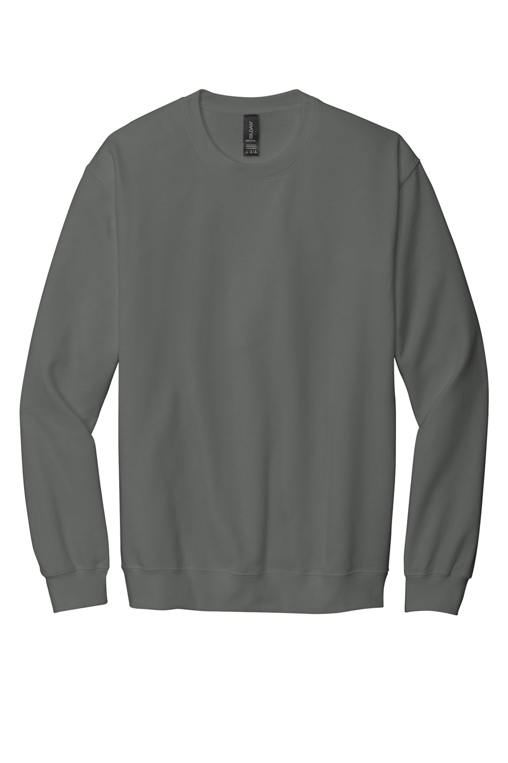 Gildan SF000 Mens Softstyle Crewneck Sweatshirt Charcoal Grey Flat Front