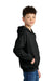 Gildan SF500B Youth Softstyle Hooded Sweatshirt Hoodie w/ Pouch Pocket Black Model Side