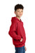 Gildan SF500B Youth Softstyle Hooded Sweatshirt Hoodie w/ Pouch Pocket Red Model Side