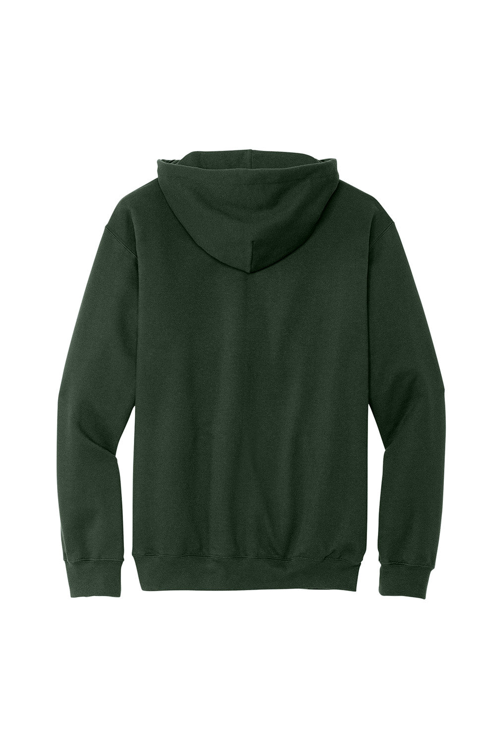 Gildan SF500 Mens Softstyle Hooded Sweatshirt Hoodie Forest Green Flat Back