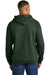 Gildan SF500 Mens Softstyle Hooded Sweatshirt Hoodie Forest Green Model Back