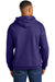 Gildan SF500 Mens Softstyle Hooded Sweatshirt Hoodie Purple Model Back