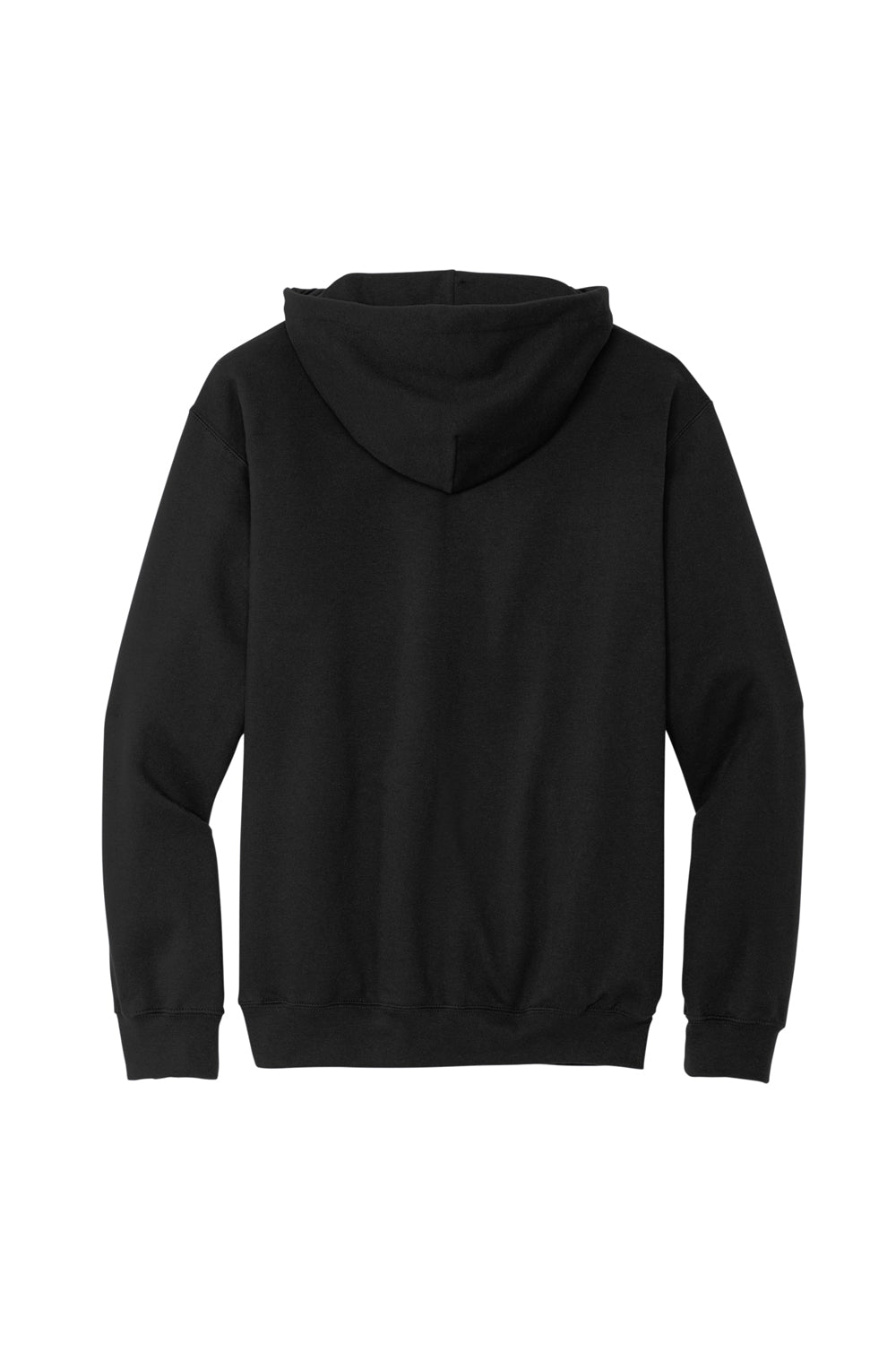 Gildan SF500 Mens Softstyle Hooded Sweatshirt Hoodie w/ Pouch Pocket Black Flat Back