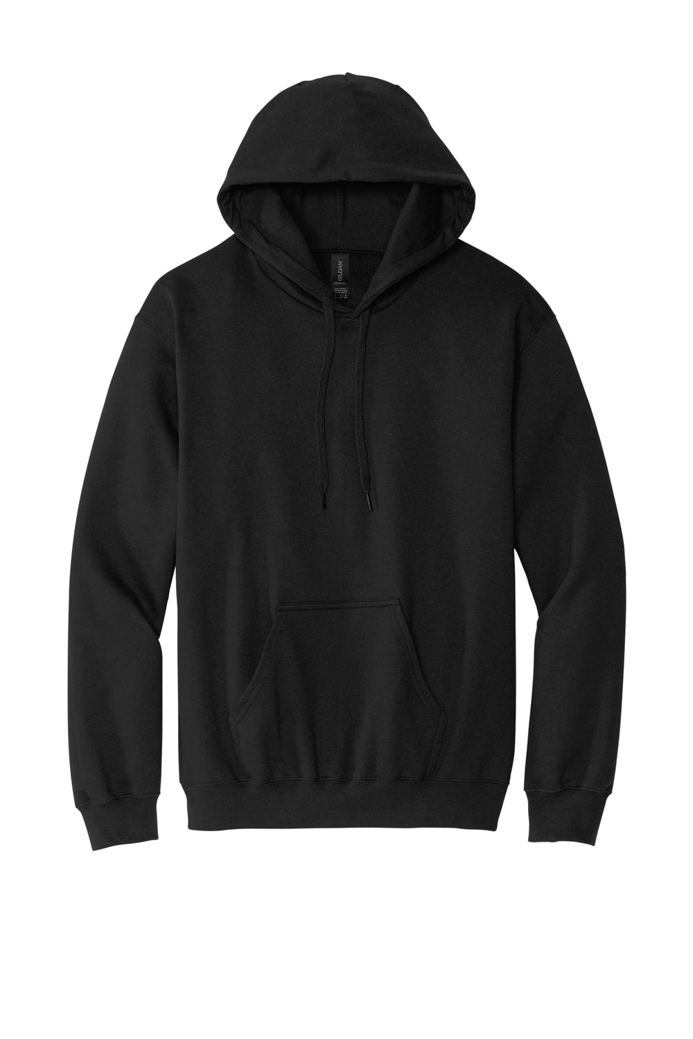 Gildan SF500 Mens Softstyle Hooded Sweatshirt Hoodie w/ Pouch Pocket Black Flat Front