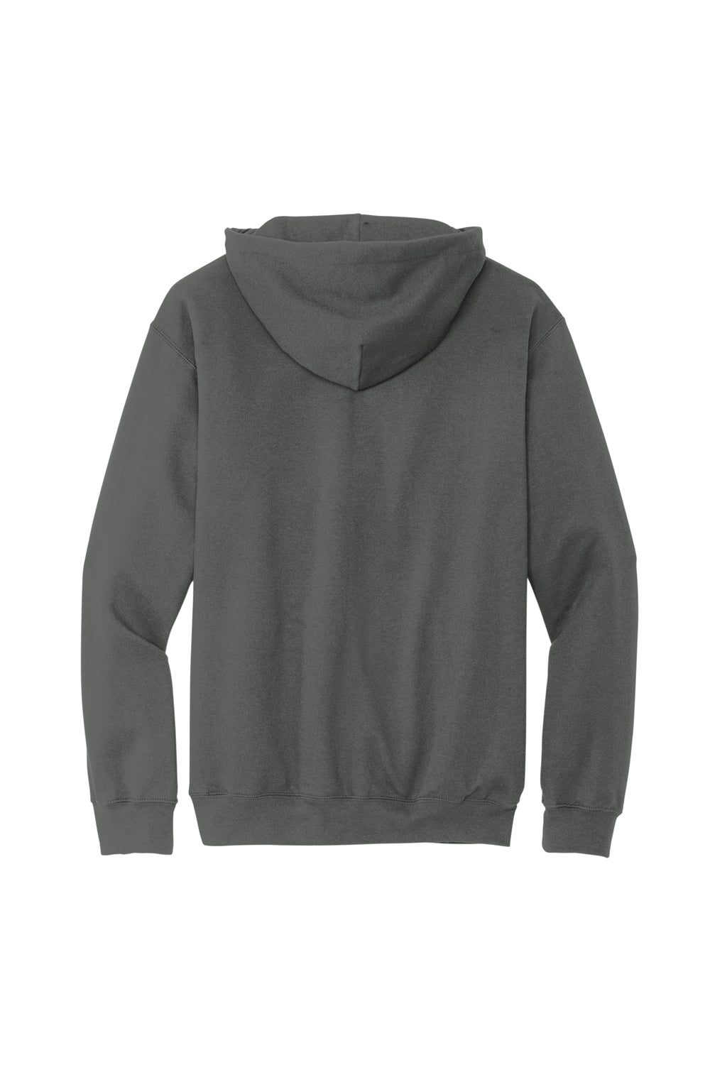 Gildan SF500 Mens Softstyle Hooded Sweatshirt Hoodie w/ Pouch Pocket Charcoal Grey Flat Back