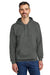 Gildan SF500 Mens Softstyle Hooded Sweatshirt Hoodie w/ Pouch Pocket Charcoal Grey Model Front