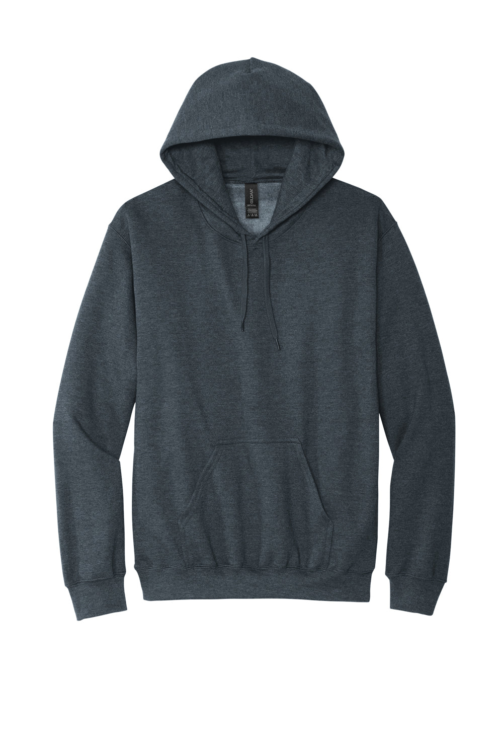 Gildan SF500 Mens Softstyle Hooded Sweatshirt Hoodie w/ Pouch Pocket Heather Dark Grey Flat Front