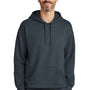 Gildan Mens Softstyle Hooded Sweatshirt Hoodie w/ Pouch Pocket - Heather Dark Grey