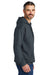 Gildan SF500 Mens Softstyle Hooded Sweatshirt Hoodie w/ Pouch Pocket Heather Dark Grey Model Side