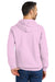 Gildan SF500 Mens Softstyle Hooded Sweatshirt Hoodie w/ Pouch Pocket Light Pink Model Back