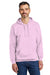 Gildan SF500 Mens Softstyle Hooded Sweatshirt Hoodie w/ Pouch Pocket Light Pink Model Front