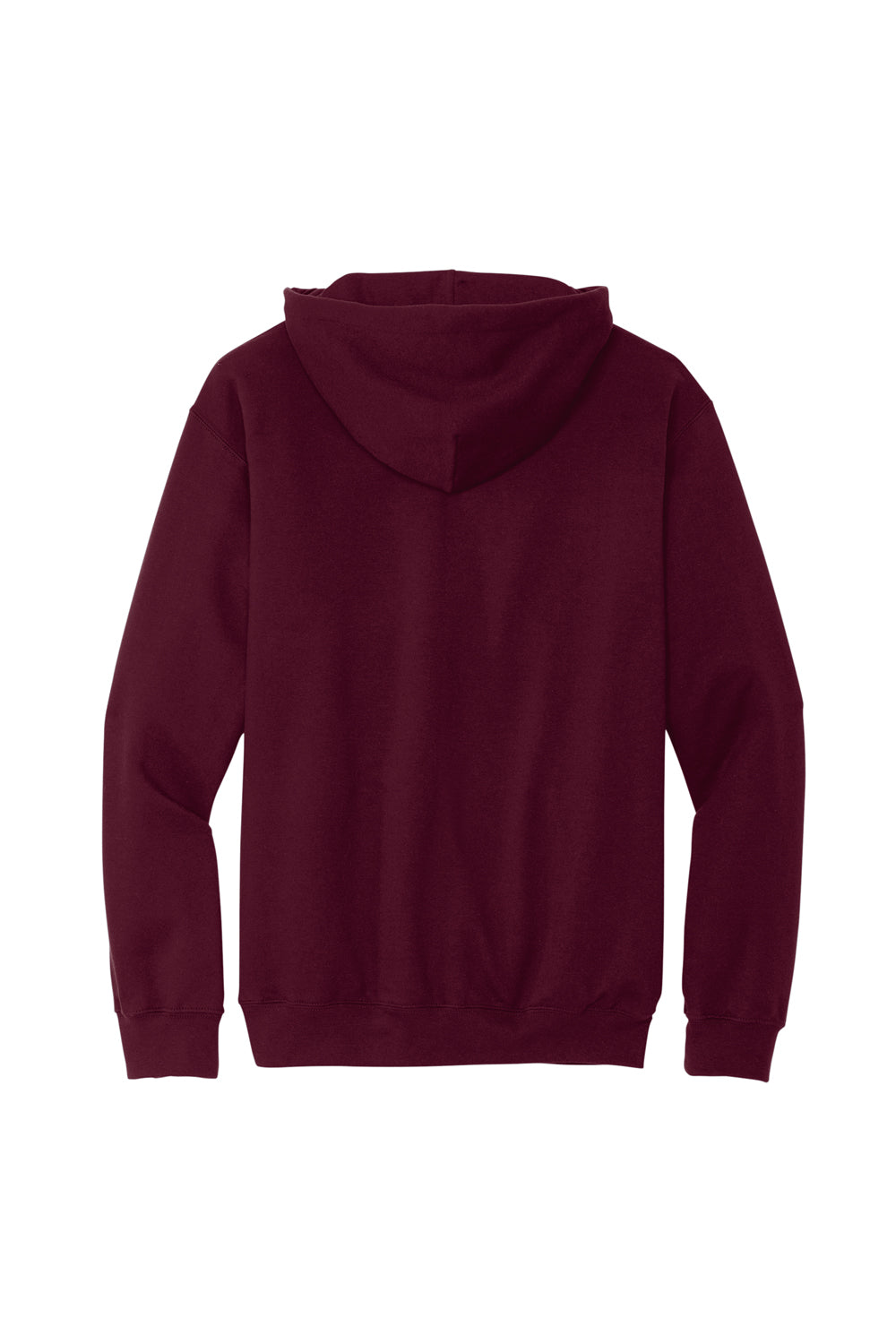 Gildan SF500 Mens Softstyle Hooded Sweatshirt Hoodie w/ Pouch Pocket Maroon Flat Back