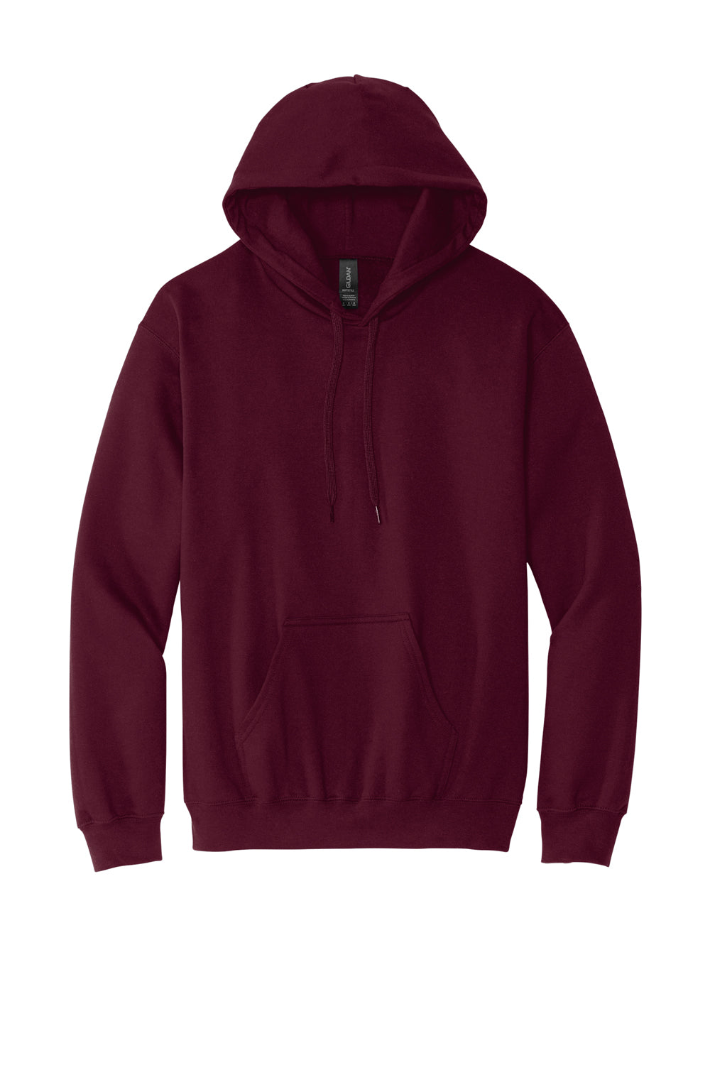 Gildan SF500 Mens Softstyle Hooded Sweatshirt Hoodie w/ Pouch Pocket Maroon Flat Front