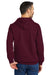 Gildan SF500 Mens Softstyle Hooded Sweatshirt Hoodie w/ Pouch Pocket Maroon Model Back