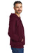 Gildan SF500 Mens Softstyle Hooded Sweatshirt Hoodie w/ Pouch Pocket Maroon Model Side