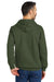 Gildan SF500 Mens Softstyle Hooded Sweatshirt Hoodie w/ Pouch Pocket Military Green Model Back