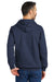 Gildan SF500 Mens Softstyle Hooded Sweatshirt Hoodie w/ Pouch Pocket Navy Blue Model Back