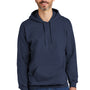 Gildan Mens Softstyle Hooded Sweatshirt Hoodie w/ Pouch Pocket - Navy Blue