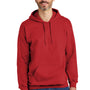 Gildan Mens Softstyle Hooded Sweatshirt Hoodie w/ Pouch Pocket - Red