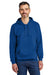 Gildan SF500 Mens Softstyle Hooded Sweatshirt Hoodie w/ Pouch Pocket Royal Blue Model Front